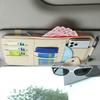 6 Colors 2023 Car Sun Visor Storage Box Bill Pen Card Holder Dvd Organizer With Sunglasses Clip Sorage Bag Card Case Stowing Tidying Car Accessories