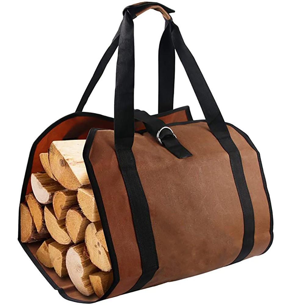 Outdoor Firewood Tote Bag Portable Durable Logging Bag Camping Multifunctional Firewood Firewood Storage Bag