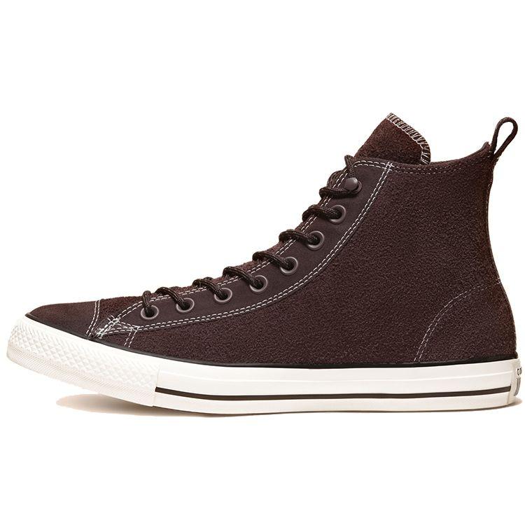 Converse Chuck Taylor All Star Замшевые Высокие Кеды Удобные Бархатные Холщовые Туфли Унисекс Кроссовки Коричневые Красные 165844C