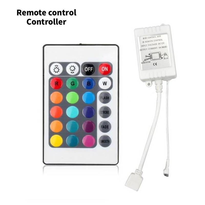 Led Rgb Light Strip Controller With Ir Remote For Home Decor And Dimming