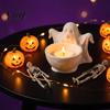 Ghost Theme Room Accents 3D Printed Storage Ornament, Cute Candy Bowl, Halloween Desktop Decorative Figurine Jewelry Holder, Creative Desk Organizer