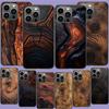 Чехол для телефона с текстурой дерева для iPhone 17 Air 15 Pro 14 Plus 16 Pro Max 17E 16E 12 13 Mini 11 Чехол Милые Fundas