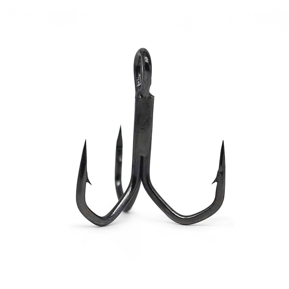 10pcs Black Color Treble Hook High Strength Bass Hooks 2026 Fishing Lure Hooks Bass Fishing