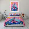 "Fairy Tale Castle Decor Set" Bedding Set with 1 Duvet Cover 2 Pillowcases Single Double King Queen, Gift