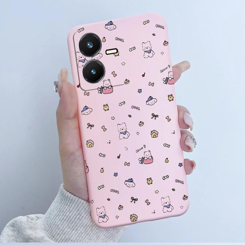 Чехол для Vivo Y22 Y22s Y35 Милый Астронавт Панда Мягкий ТПУ Силиконовый Чехол для телефона для vivoY22s Y 22s V2206 V2207 Y 35 V2205 Coque