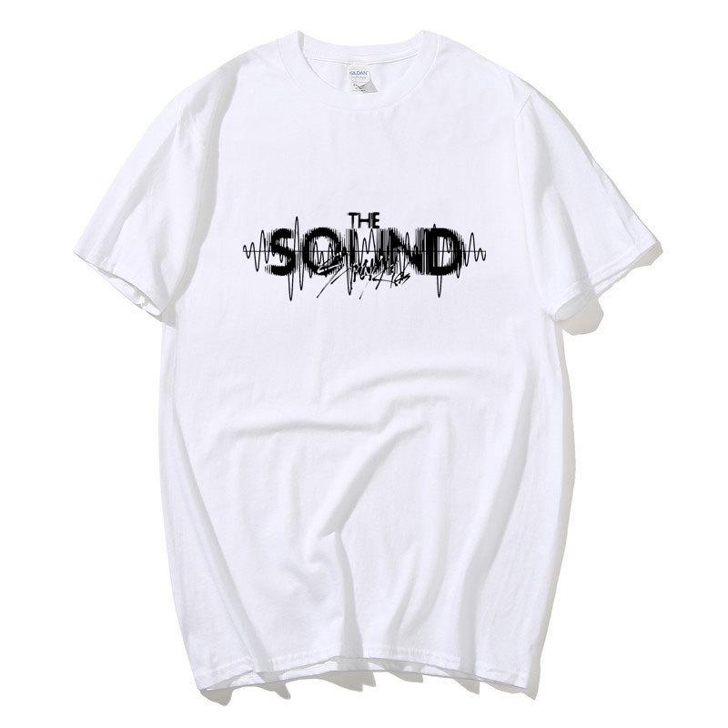 Kpop корейская модная футболка Stray Kids со звуковым музыкальным альбомом, эстетичная женская футболка унисекс, хлопковые футболки большого размера, уличная одежда