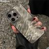 Роскошный силиконовый блестящий чехол с водяной рябью для iPhone 16 15 14 13 12 11 Pro Max Plus, эстетическая защита камеры, классный чехол