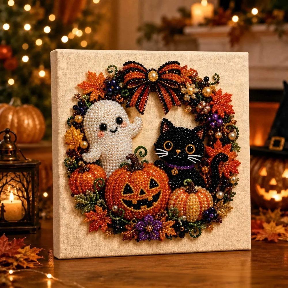 3D Pearl Art DIY Pearl Bead Art Set Handmade Santa Painting Set Party Gift