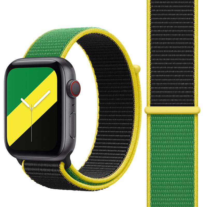 VAORLO Strap for Apple Watch Band 44mm 40mm iWatch 42mm 38mm Smartwatch International Nylon Loop Sports Bracelet Apple Watch 3 4 5 SE 6