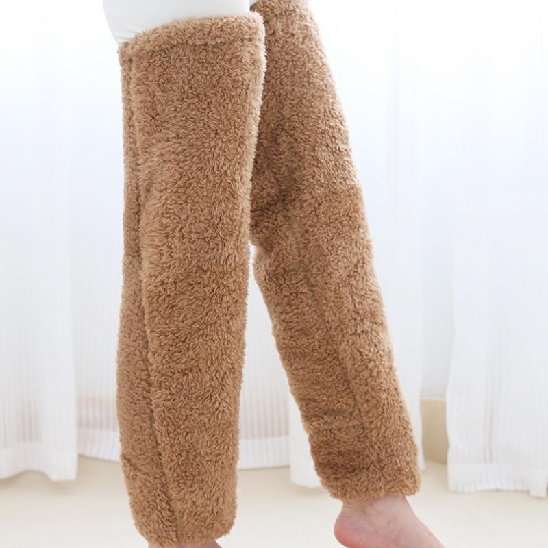 Осенние и зимние женские наколенники теплые носки однотонные теплые толстые чулки