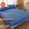 2026 Hot Solid Color Quilted Embossed Waterproof Mattress Protector Fitted Sheet Style Cover for Mattress Thick Soft Pad for Bed