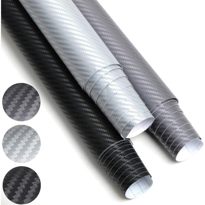 Fit for all car makes and models 3D Car Carbon Fiber Vinyl Wrap Roll