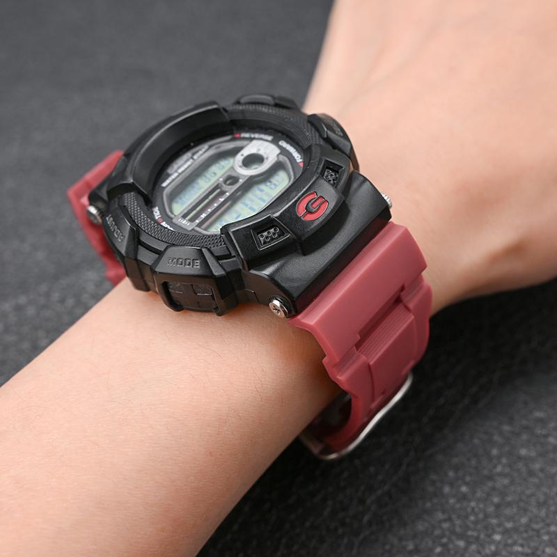 Камуфляжный спортивный ремешок из смолы и резины для серии Casio G-Shock G-9200 - Водонепроницаемый и прочный с инструментами для установки