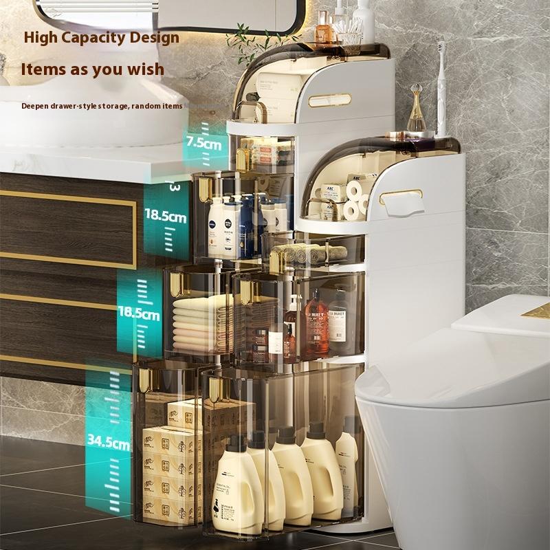Шкаф для хранения туалета 2/3/4 уровня, ящик для ванной комнаты, табурет, щелевая полка, ультраузкий кухонный органайзер, полки