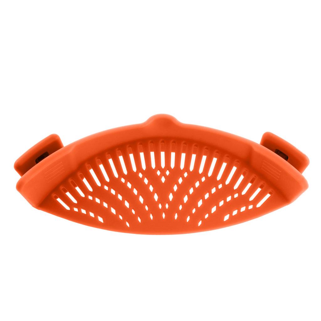 1Pc Silicone Clip On Strainer for Pasta Meat Vegetables Fruit, - Fit All Pots and Bowls