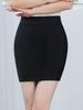Профессиональная юбка большого размера с высокой талией, черная - Защита от просвечивания, облегающая бедра, цельнокроеная, для весны/лета