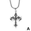 Хип-хоп ожерелье с подвеской в виде креста, уникальный дизайн, мода для женщин, мужчин, подарок, готика, сталь Je R6V2