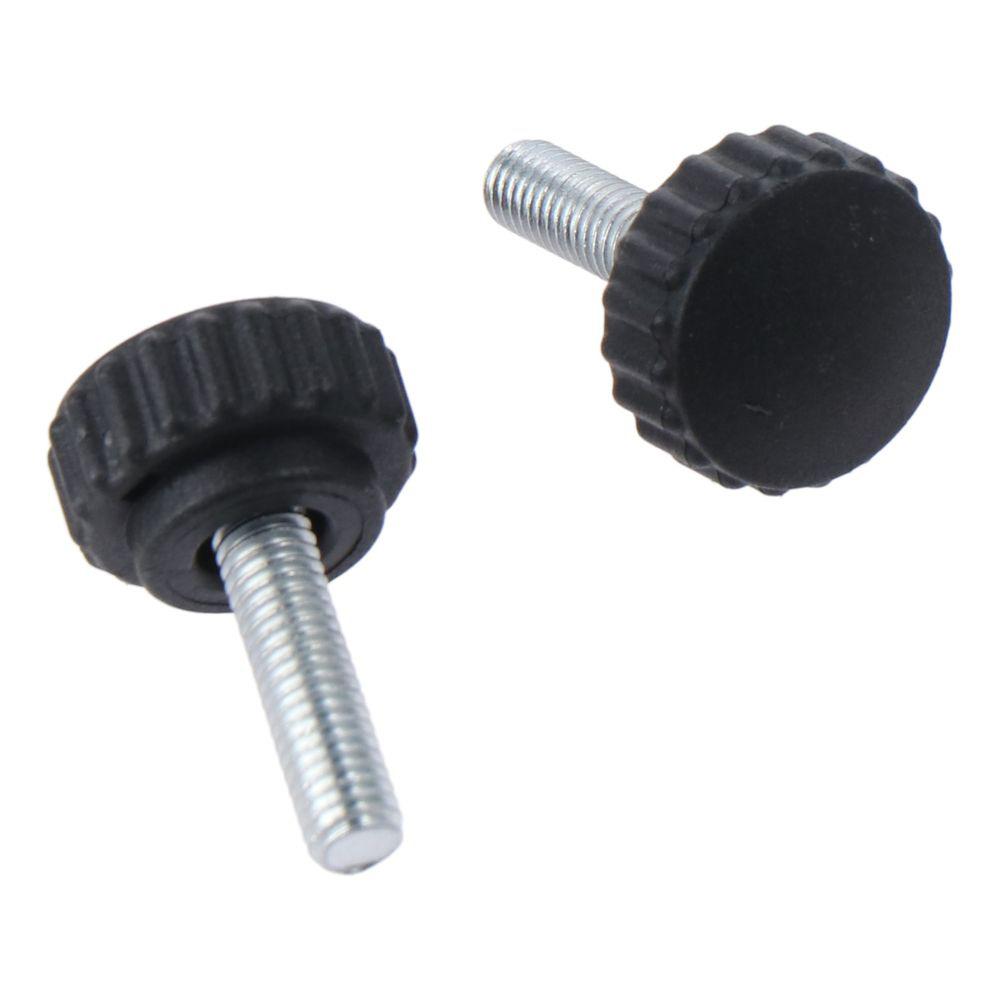M6 X 20mm Clamping Knobs Black Knurled Knobs Durable Hand Bolt Knobs for Quick Remove