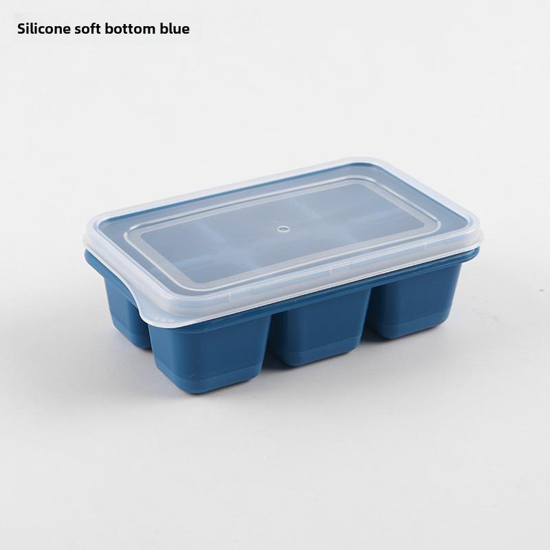 Лоток для кубиков льда с крышкой, форма для быстрой заморозки, силикон для домашнего холодильника