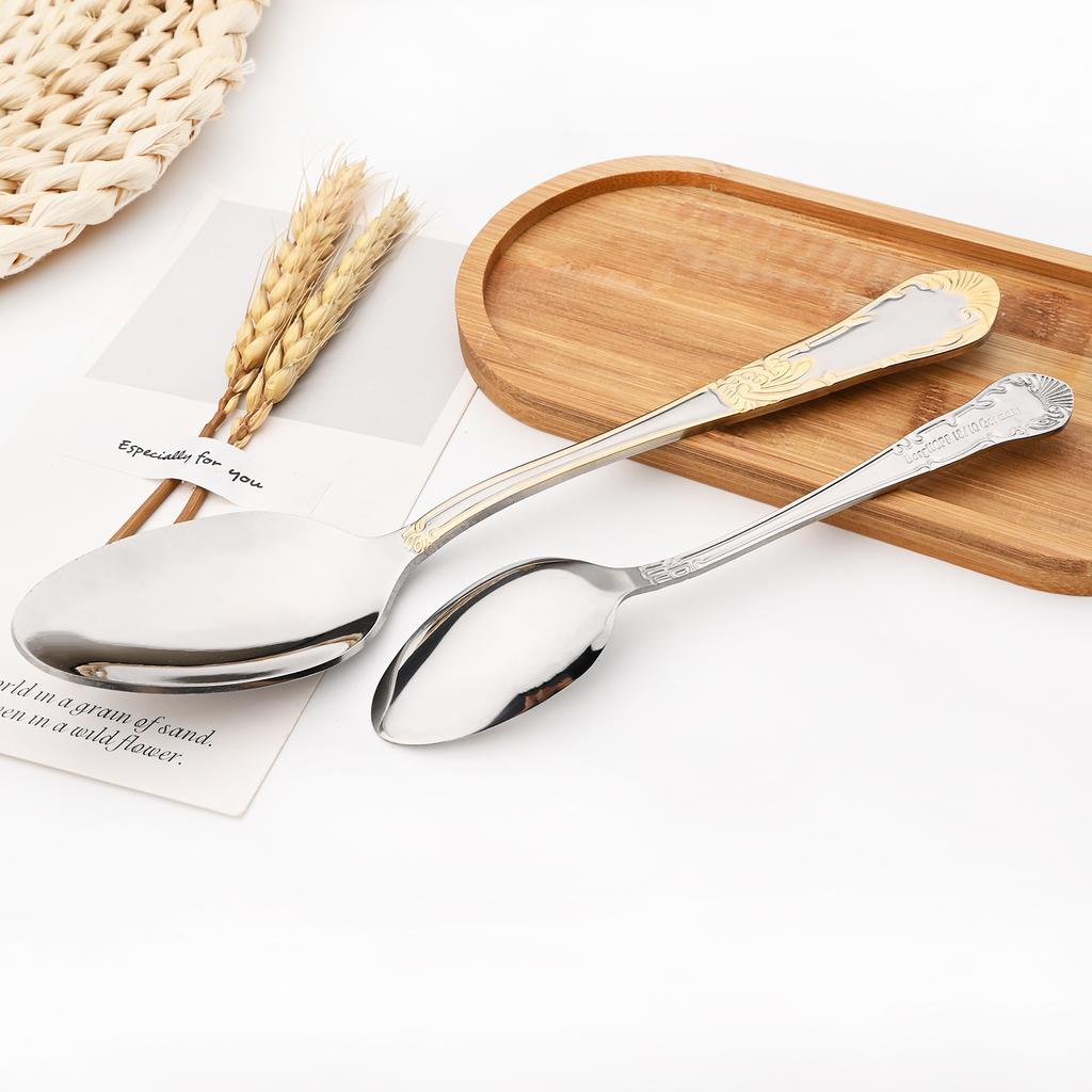 Винтажный набор столовой посуды в стиле вестерн, 24 шт., столовые приборы из нержавеющей стали 304, столовые приборы, светильник, роскошный стиль, обеденный нож, вилка, ложка, набор посуды