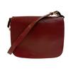 CARTIER flap Must Line leather Shoulder Bag Bordeaux leather Women Used