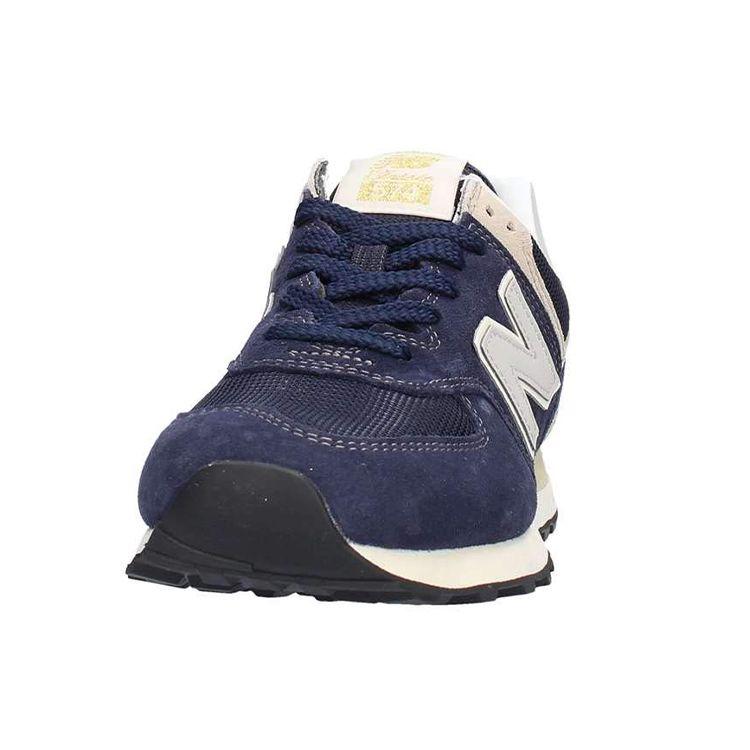 New Balance Nb 574 Ретро Тканевые Низкие Повседневные Беговые Кроссовки Мужские Сникеры Синий Белый ML574VLA