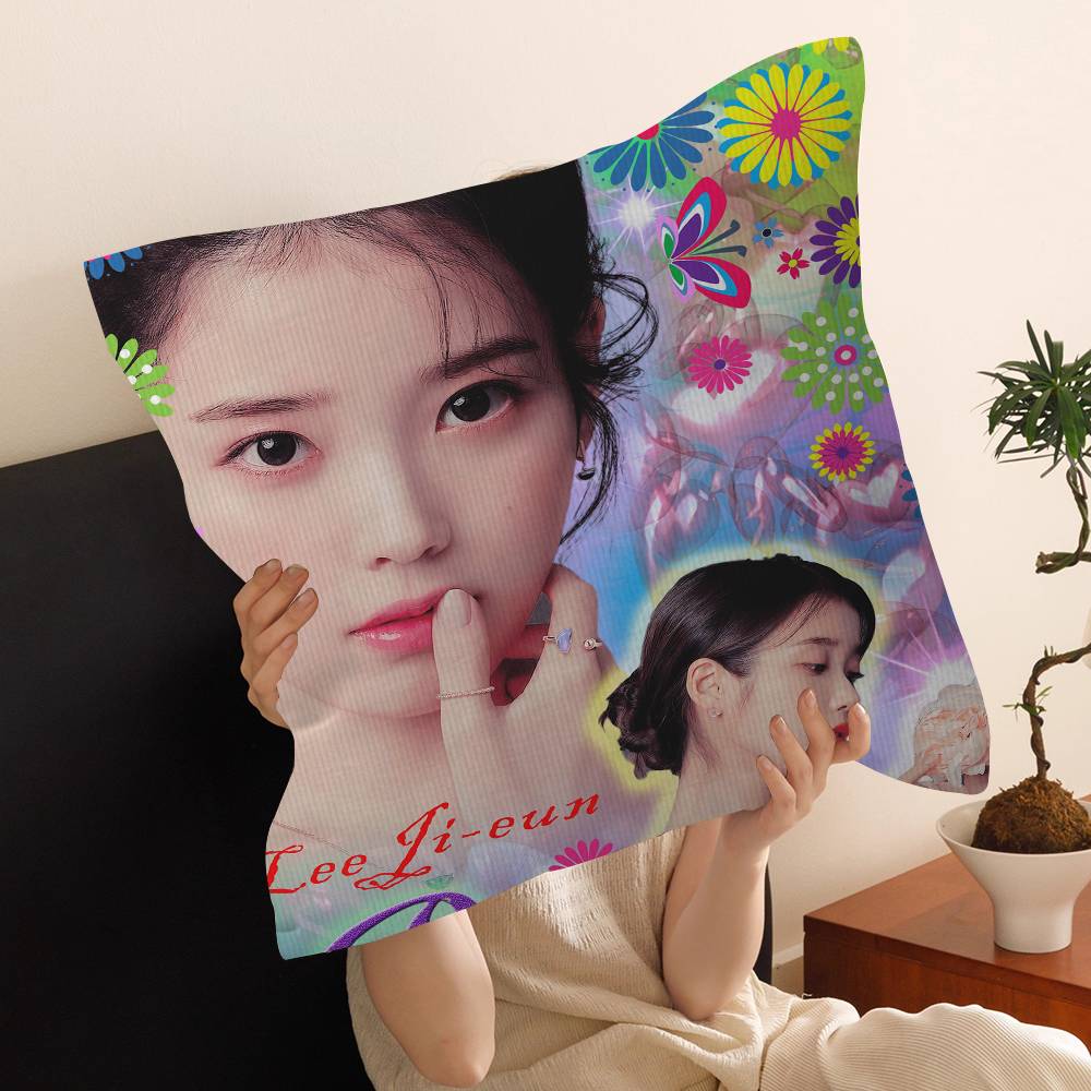 Hot I-Iu Cushion Cover Car Throw Pillow Case For Sofa Car Christmas Gift 40X40Cm 45X45Cm