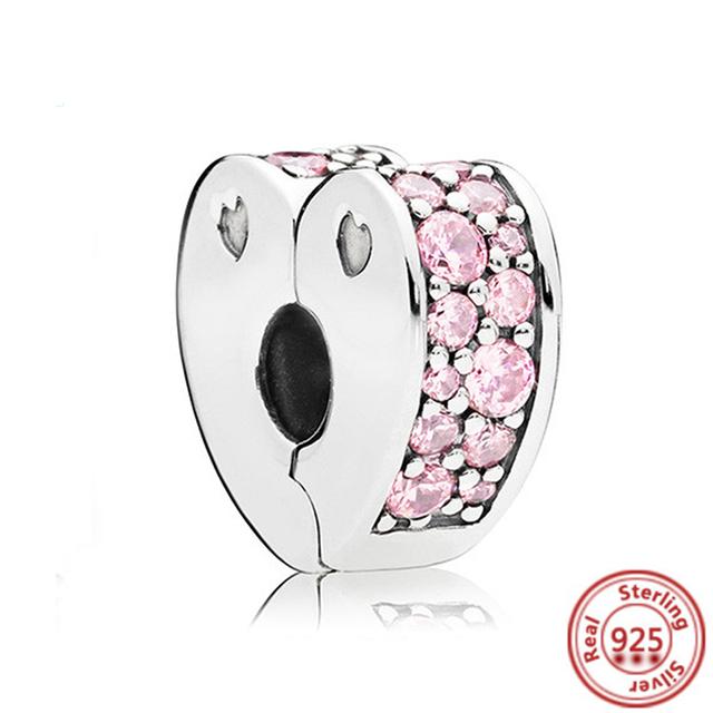 925 Sterling Silver Angel Mom Family Heart Series Shine Beads Fit Original Fashion Charms Bracelets Women DIY Jewelry