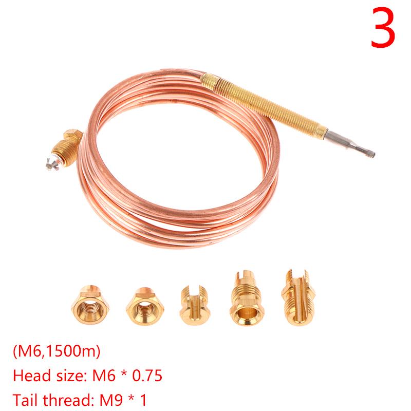 M6/M8 60/90/150Cm Thermocouple Replacement For Gas Furnaces Boilers Heaters