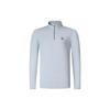 Solid Color Polo Collar Golf Elite Long Sleeve T-Shirt Men Tops Medium-Gray A11M345210F-GY