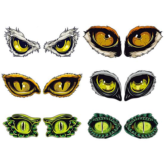 Водонепроницаемая автомобильная наклейка, износостойкая виниловая наклейка с рисунком орлиного глаза, эко-образец