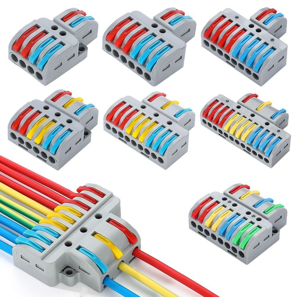 Mini Wire Connector Universal Compact Fast Connector Push-in Terminal Blocks Electrical