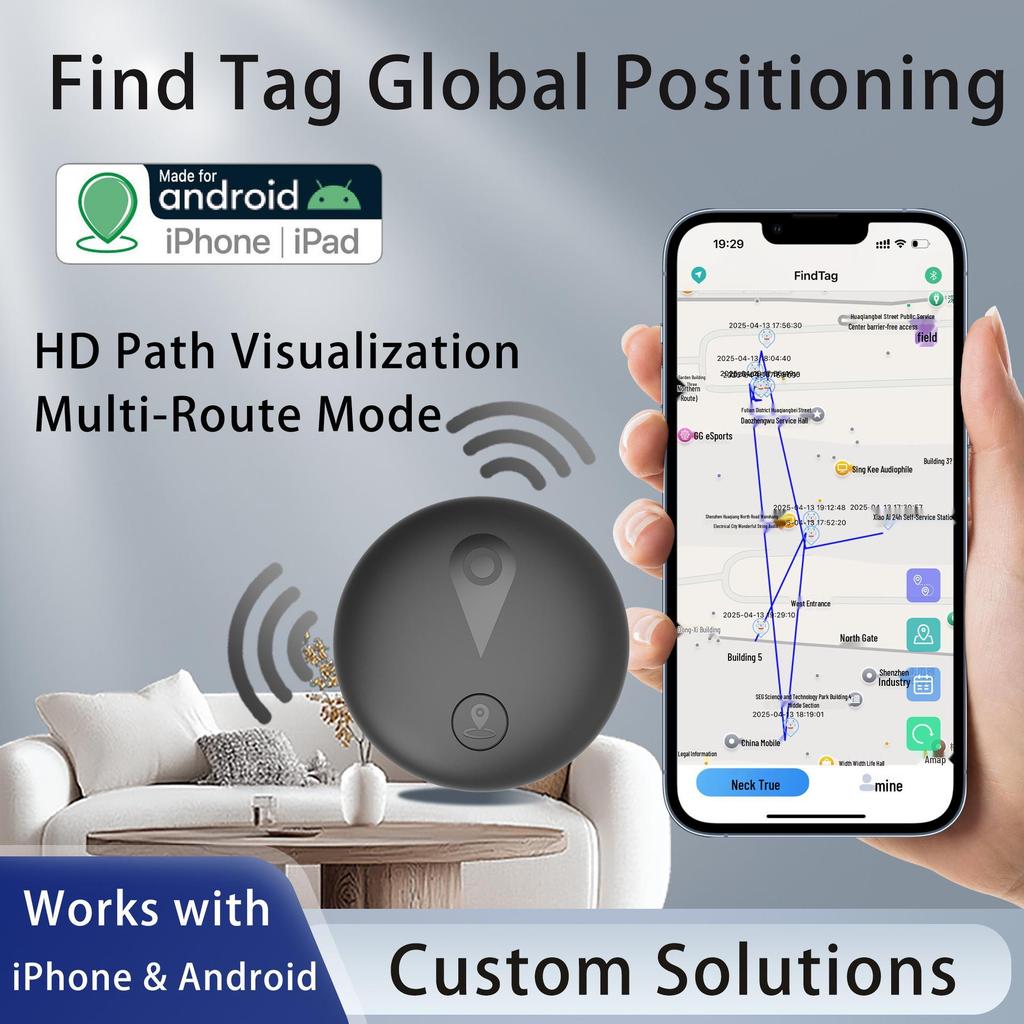 Universal GPS Tracker: Android & iOS Pet Locator and Anti-Lost Device.