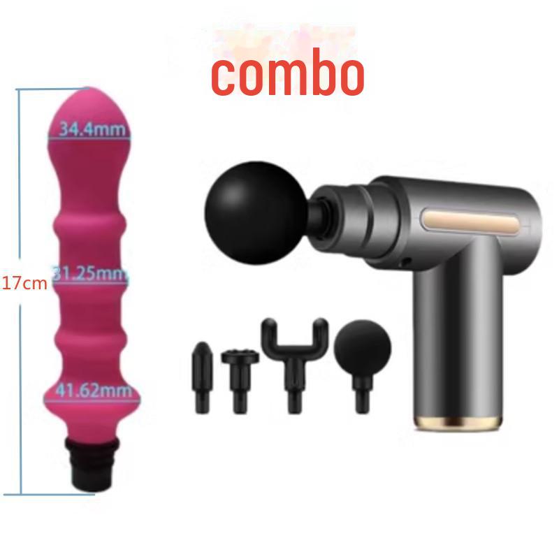 Многофункциональный комплект адаптеров для массажного пистолета с силиконовыми головками для взрослых
