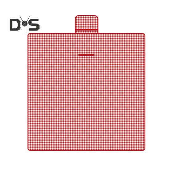 Плед для пикника с толстым хлопковым наполнителем, водонепроницаемый, легко моется, многоцелевой пляжный коврик, складной коврик для пикника с ручкой