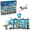 Набор LEGO City Терминал аэропорта и самолет 60502 Транспортное средство Дирижабль Интерьер Стильный Подарок на день рождения для детей 8-10 лет Мальчиков и Девочек