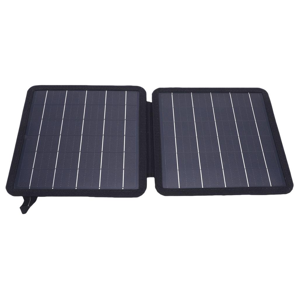 Портативное солнечное зарядное устройство 10 Вт 5 В Монокристаллическая складная солнечная панель с выходами USB C USB A Совместимо с мобильным телефоном планшетом IP67 для кемпинга пеших походов