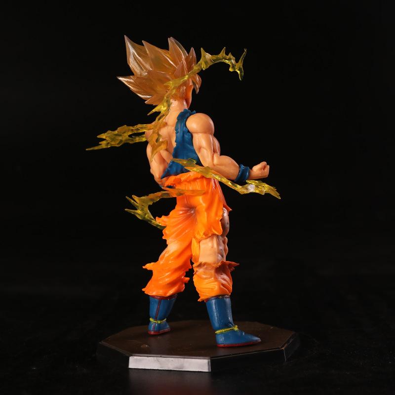 17 см аниме-фигурка Dragon Ball Z Super Saiyan Son Goku, экшн-фигурка, модель игрушки, Коллекционная модель, украшение для куклы, подарок для детей