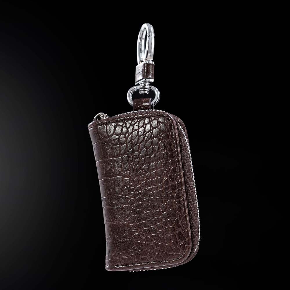 Men Crocodile pattern PU Leather Key Bag Case Zipper Key Case Bag Car Key Wallets Car Key Case