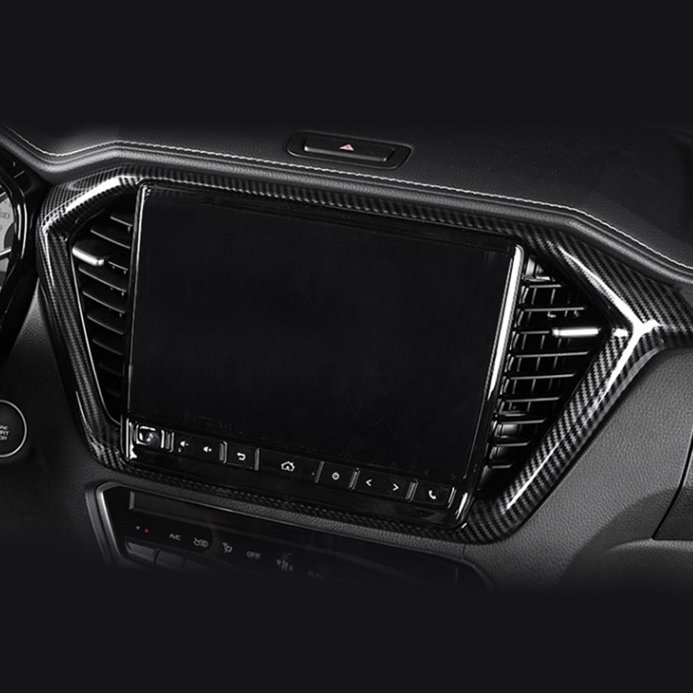 Для ISUZU D-MAX DMAX 2021 - 2023 LHD Накладка на панель приборов, центральную консоль, навигация, АБС, наклейки из углеродного волокна, стайлинг автомобиля