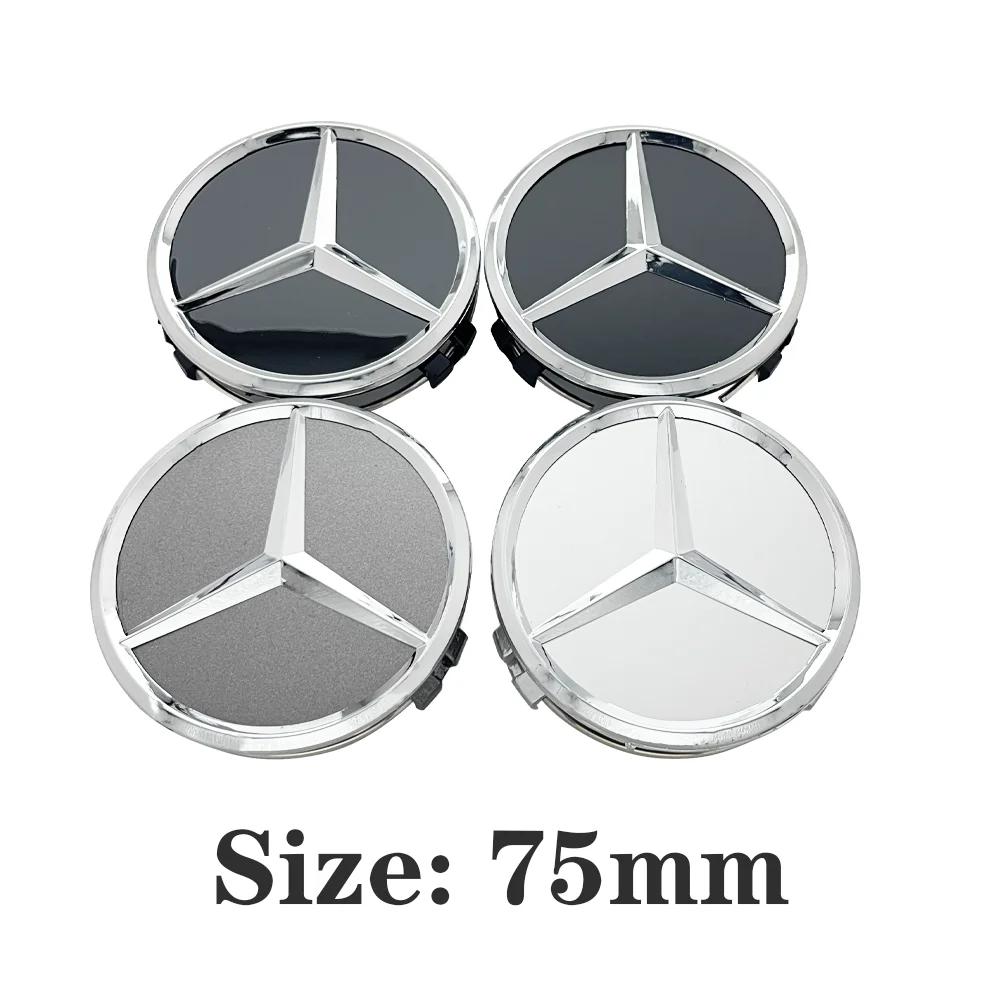 XTRL1 75mm 4PCS car hub center cover protective cover for Mercedes-Benz W211 W203 W204 W204 W210 W124 AMG W202 CLA W212 W212 W220 W205