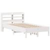 VidaXL Cadre de lit sans matelas blanc 90x200 cm bois de pin massif 3306898