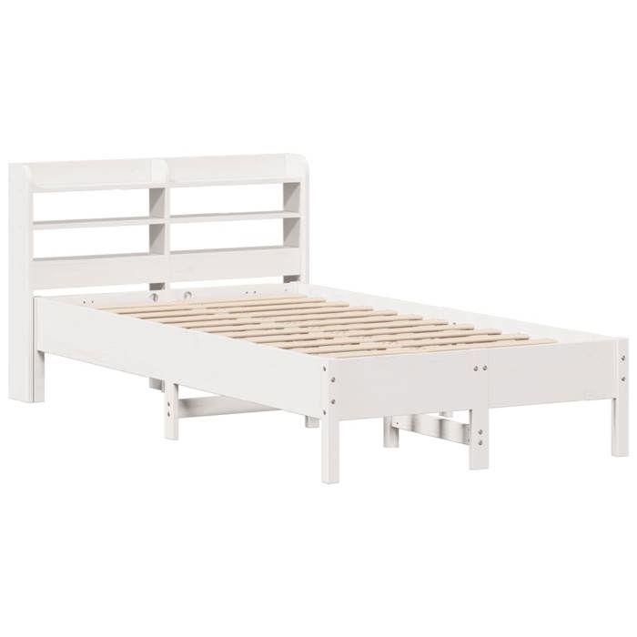 VidaXL Cadre de lit sans matelas blanc 90x200 cm bois de pin massif 3306898