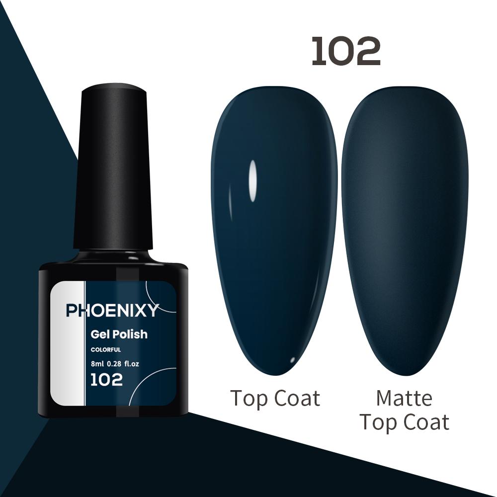 Лак для ногтей PHOENIXY, 8 мл, УФ-светодиодный гибридный лак для дизайна ногтей, гель-лайнер для маникюра, полупостоянная основа, верхнее покрытие, гель с блестками, блестящие цвета, гель
