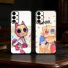Мультяшный чехол для телефона Goob Dandys World для Samsung S25,24,23,22,30,21,10,9,Ultra,Plus,Lite, Мягкий черный чехол