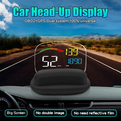 GPS HUD Проекционный дисплей C800 OBD HUD Автоматический спидометр OBD2 Устранение кода неисправности Компьютер для вождения