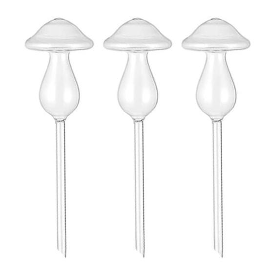 Самополивающиеся шары Прозрачные грибовидные колбы для полива растений Вставка для кашпо Автоматические поливочные устройства для комнатных и уличных горшечных растений