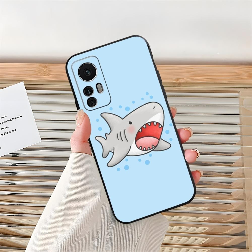 Мультяшный милый чехол-акула для телефона Xiaomi Redmi Note 13 14 10 12 Pro POCO F4 F5 X5 Pro 12 13 11T Lite Ultra Shell Coque