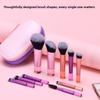 Furry Eyeshadow Powder Brush with Bag Cosmetic Brush Set Mini Makeup Brush Set  Travel Essentials