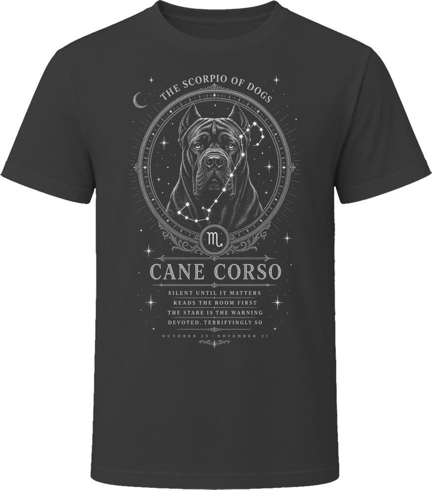 Cane Corso Scorpio Dog Zodiac Astrology Star Sign T-Shirt